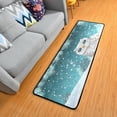 thumbnail image 1 of SKYSONIC 2X6 Feet Christmas Cute White Owl Runner Rug with Rubber Backing, Winter Snowy Forrest Landscape Non Slip Entryway Rug Runner Washable Soft Area Rug Carpet for Hallway Bedroom Kitchen Decor, 1 of 6