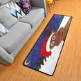 thumbnail image 1 of SKYSONIC 2X6 Feet Christmas Night Deer Peek Runner Rug with Rubber Backing, Cute Winter Moon Star Non Slip Entryway Rug Runner Washable Soft Area Rug Carpet for Hallway Bedroom Kitchen Decor, 1 of 6