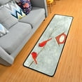 thumbnail image 1 of SKYSONIC 2X6 Feet Cute Red Birds Winter Runner Rug with Rubber Backing, Merry Christmas Non Slip Entryway Rug Runner Washable Soft Area Rug Carpet for Hallway Bedroom Kitchen Decor, 1 of 6