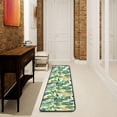 thumbnail image 1 of SKYSONIC 2X6 Feet Floral Tropical Palm Leaves Runner Rug with Rubber Backing, Botanical Watercolor Non Slip Entryway Rug Runner Washable Soft Area Rug Carpet for Hallway Bedroom Kitchen Decor, 1 of 6
