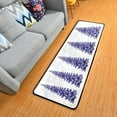 thumbnail image 1 of SKYSONIC 2X6 Feet Purple Christmas Tree Runner Rug with Rubber Backing, Watercolor Non Slip Entryway Rug Runner Washable Soft Area Rug Carpet for Hallway Bedroom Kitchen Decor, 1 of 6