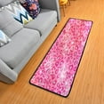 thumbnail image 1 of SKYSONIC 2X6 Feet Sparkling Artistic Runner Rug with Rubber Backing, Pink Leopard Print Non Slip Entryway Rug Runner Washable Soft Area Rug Carpet for Hallway Bedroom Kitchen Decor, 1 of 6