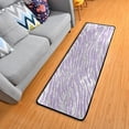 thumbnail image 1 of SKYSONIC 2X6 Feet Sparkling Artistic Zebra Purple Runner Rug with Rubber Backing, Non Slip Entryway Rug Runner Washable Soft Area Rug Carpet for Hallway Bedroom Kitchen Decor, 1 of 6