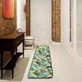 thumbnail image 1 of SKYSONIC 2X6 Feet Toucan Tropical Palm Runner Rug with Rubber Backing, Green Leaves Non Slip Entryway Rug Runner Washable Soft Area Rug Carpet for Hallway Bedroom Kitchen Decor, 1 of 6