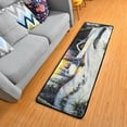 thumbnail image 1 of SKYSONIC 2X6 Feet Winter Snowy Runner Rug with Rubber Backing, Sunset Forest Non Slip Entryway Rug Runner Washable Soft Area Rug Carpet for Hallway Bedroom Kitchen Decor, 1 of 6
