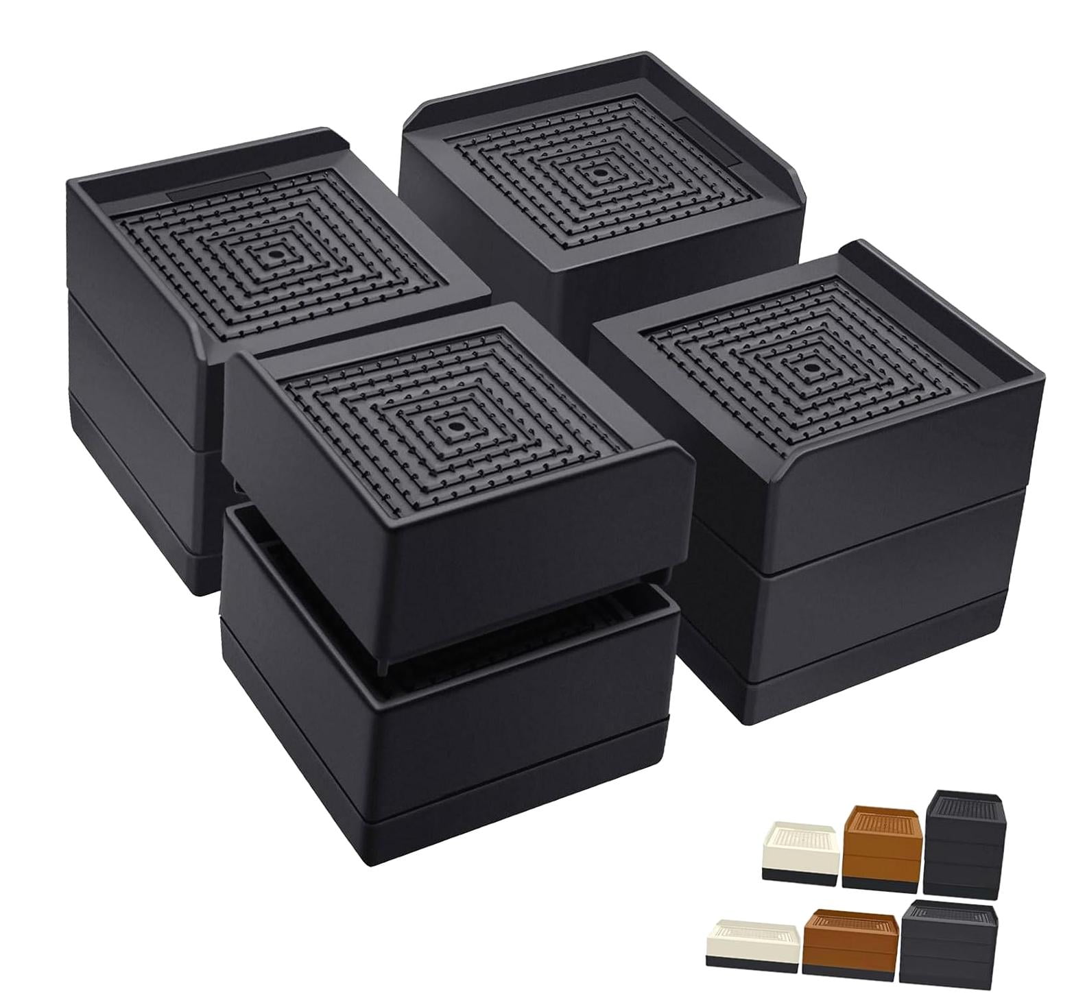 SKYSONIC 3 Inch Bed Risers, Adjustable Lift for Desk, Table, Sofa, and ...