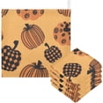 thumbnail image 1 of SKYSONIC 3 PCS Stylish Autumn Pumpkins Baby Muslin Washcloths, Face Towel Burp Cloths Ultra Soft Absorbent Cotton Bath Wipes Towels for Newborn Boys Girls, 1 of 7