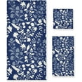 thumbnail image 1 of SKYSONIC 3 Pack Towel Floral Pattern Cotton Bath Towel Set (1 Bath Towel, 1 Hand Towel, 1 Washcloth) for Bathroom, Super Soft and Quick Dry Towels, 1 of 7