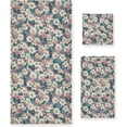 thumbnail image 1 of SKYSONIC 3 Pack Towel Watercolor Flowers Cotton Bath Towel Set (1 Bath Towel, 1 Hand Towel, 1 Washcloth) for Bathroom, Super Soft and Quick Dry Towels, 1 of 7
