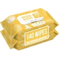 thumbnail image 1 of Air Jungles Wood Cleaner Wipes 70 Count (2 Packs), XL 8in x 10in, Clean Polish Protect Wipe for Wood Furniture, Tables, Cabinets, Remove Dust and Stains, with Vitamin E Gentle for Skin, Lemon Scent, 1 of 4