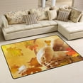 thumbnail image 1 of SKYSONIC 36x24in Mushroom Wooden Maple Area Rug, Non-Slip Floor Carpet for Indoor Living Dining Room Bedroom, 1 of 7