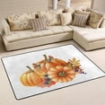 thumbnail image 1 of SKYSONIC 36x24in Pumpkins Birds Autumn Area Rug, Non-Slip Floor Carpet for Indoor Living Dining Room Bedroom, 1 of 7