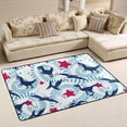 thumbnail image 1 of SKYSONIC 36x24in Tie Dye Dinosaur Area Rug, Jurassic Period Non-Slip Floor Carpet for Indoor Living Dining Room Bedroom, 1 of 7