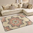 thumbnail image 1 of SKYSONIC 36x24in Ethnic Abstract Ikat Art Area Rug, Mexica Folk Art Non-Slip Floor Carpet for Indoor Living Dining Room Bedroom, 1 of 7