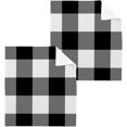 thumbnail image 1 of SKYSONIC 4 PCS Buffalo Plaid Washcloths, 12"x 12" Cotton Wash Cloths, Highly Absorbent and Soft Face Towels for Bathroom,Gym,Hotel and Spa, 1 of 7