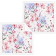 thumbnail image 1 of SKYSONIC 4 PCS Pink Blooming Flowers Baby Washcloths Towel Set, Highly Absorbent & Soft Cotton Wash Cloths, Face Hand Towels for Bathroom, Multi-Purpose Fingertip Towels, 12"x 12", 1 of 7