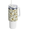 thumbnail image 1 of SKYSONIC 40 oz 3d Butterflys Tumbler with Handle and Straw Lid, Insulated Cup Reusable Stainless Steel Water Bottle Travel Mug, 1 of 7