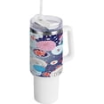 thumbnail image 1 of SKYSONIC 40 oz Graphic Pattern Tumbler With Lid And Straw Travel Coffee Mug Stainless Steel Insulated Thermal Tumblers Cup, 1 of 7