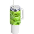 thumbnail image 1 of SKYSONIC 40oz Fresh Green Apple Tumbler With Lid And Straw Travel Coffee Mug Stainless Steel Insulated Thermal Tumblers Cup, 1 of 7