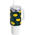 thumbnail image 1 of SKYSONIC 40oz Lemon Leaf Tumbler With Lid And Straw Travel Coffee Mug Stainless Steel Insulated Thermal Tumblers Cup, 1 of 7