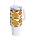 thumbnail image 1 of SKYSONIC 40oz Orange Fruit Pattern Tumbler With Lid And Straw Travel Coffee Mug Stainless Steel Insulated Thermal Tumblers Cup, 1 of 7
