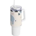 thumbnail image 1 of SKYSONIC 40oz Tumbler with Handle and Straw-Double Wall Vacuum Reusable Stainless Steel Insulated Water Bottle Mothers Day Gifts-Lovely Elephant, 1 of 7