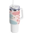 thumbnail image 1 of SKYSONIC 40oz Tumbler with Handle and Straw Lid Double Stainless Steel Vacuum Insulated Travel Mug for Hot Cold Water,Hedgehogs, 1 of 7
