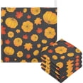 thumbnail image 1 of SKYSONIC 5 PCS Maple Leaves Baby Muslin Washcloths, Autumn Pumpkins Face Towel Burp Cloths Ultrasoft Absorbent Cotton Bath Wipes Towels for Newborn Boys Girls, 1 of 7