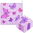 thumbnail image 1 of SKYSONIC 5 PCS Unique Puzzles Style Butterflies Baby Muslin Washcloths, Face Towel Burp Cloths Ultrasoft Absorbent Cotton Bath Wipes Towels for Newborn Boys Girls, 1 of 7