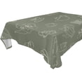 thumbnail image 1 of SKYSONIC 54"X54" Square Tablecloth with Porcelain Hand Drawn Set Prints, Anti-Wrinkle and Smooth Table Cloth for Kitchen/Home Wedding Decoration, 1 of 7