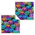 thumbnail image 1 of SKYSONIC 6 PCS Cotton Washcloths Towel Set, Highly Absorbent & Soft Baby Wash Cloths 12"x 12" Face Hand Towels for Bathroom, Multi-Purpose Fingertip Towels (Colourful Halloween Pumpkins), 1 of 7