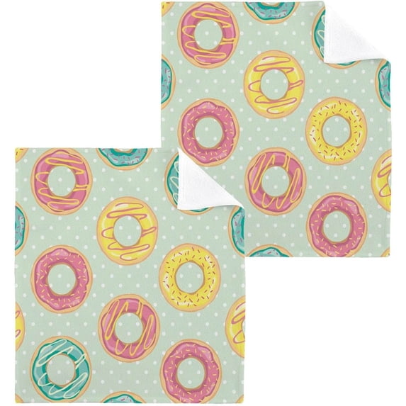 SKYSONIC 6 PCS Cute Cartoon Pattern Washcloths, 12"x12" Cotton Wash Cloths, Highly Absorbent and Soft Face Towels for Bathroom,Gym,Hotel and Spa