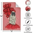 thumbnail image 1 of SKYSONIC 6 Pack Valentine's Day Love Heart Kitchen Towel 18"x28", Super Soft Absorbent Hand Towel Tea Towel Home Restaurant Tableware Cleaning Rag, 1 of 7