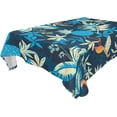 thumbnail image 1 of SKYSONIC 60"x120" Square Tablecloth with Colorful Summer Rain Forest Nature Prints, Anti-Wrinkle and Smooth Table Cloth for Kitchen/Home Party Decoration, 1 of 7
