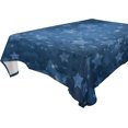 thumbnail image 1 of SKYSONIC 60"x60" Square Tablecloth with White Stars on Dark Navy Blue Prints Rectangle Anti-Wrinkle and Smooth Polyester Table Cover Cloth for Kitchen Dining Home Decoration, 1 of 7