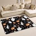 thumbnail image 1 of SKYSONIC 72x48in Cute Ghosts Pumpkins Area Rug, Halloween Theme Non-Slip Floor Carpet for Indoor Living Dining Room and Bedroom Area, 1 of 7