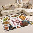 thumbnail image 1 of SKYSONIC 72x48in Fall Vegetable Harvest Area Rug, Thanksgiving Day Non-Slip Floor Carpet for Indoor Living Dining Room and Bedroom Area, 1 of 7