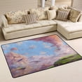 thumbnail image 1 of SKYSONIC 72x48in Fantastic Wonderland Whales Area Rug, Non-Slip Floor Carpet for Indoor Living Dining Room and Bedroom Area, 1 of 7