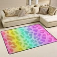 thumbnail image 1 of SKYSONIC 72x48in Rainbow Leopard Skin Area Rug, Floor Carpet for Indoor Living Dining Room and Bedroom Area, 1 of 7