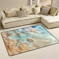 thumbnail image 1 of SKYSONIC 72x48in Starfish Sea Sand Wave Area Rug, Summer Beach Vacation Non-Slip Floor Carpet for Indoor Living Dining Room and Bedroom Area, 1 of 7