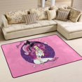 thumbnail image 1 of SKYSONIC 72x48in Elegant Witch Area Rug, Halloween Party Non-Slip Floor Carpet for Indoor Living Dining Room and Bedroom Area, 1 of 7