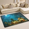 thumbnail image 1 of SKYSONIC 72x48in Halloween Night Pumpkins Area Rug, Jack-O'Lantern Non-Slip Floor Carpet for Indoor Living Dining Room and Bedroom Area, 1 of 7