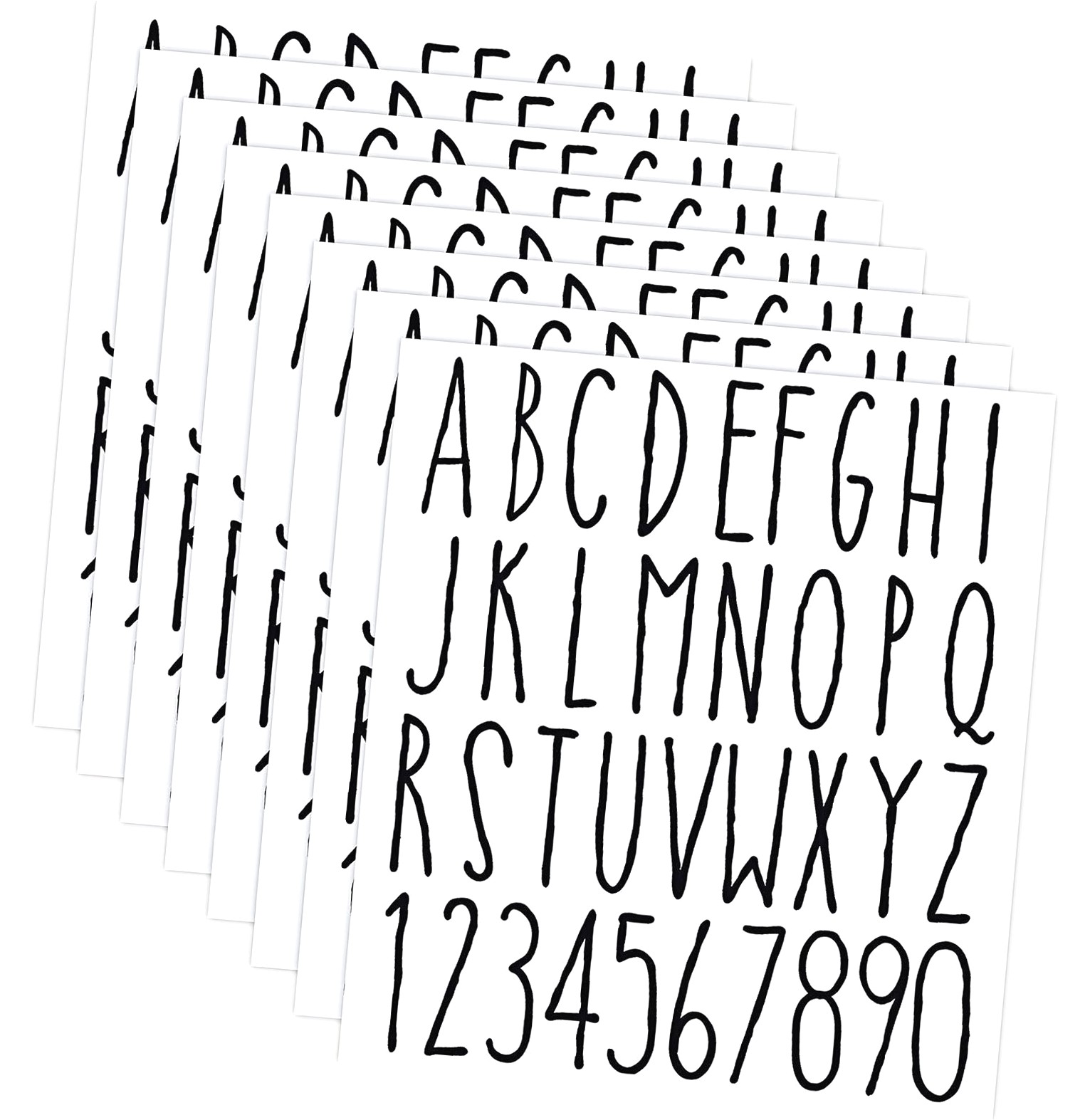 Maxx Letters/numbers SKYSONIC 8 Christmas Vinyl Letter Stickers Letter Numbers Alphabet ...