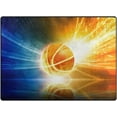 thumbnail image 1 of SKYSONIC 80x58 inches Lightweight Soft Area Rug Mat Indoor Floor Rugs Home Decoration for Kids Room Living Room Basketball Energy, 1 of 6