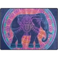 thumbnail image 1 of SKYSONIC 80x58 inches Lightweight Soft Area Rug Mat Indoor Floor Rugs Home Decoration for Kids Room Living Room Beautiful Tribal Style Elephant, 1 of 6