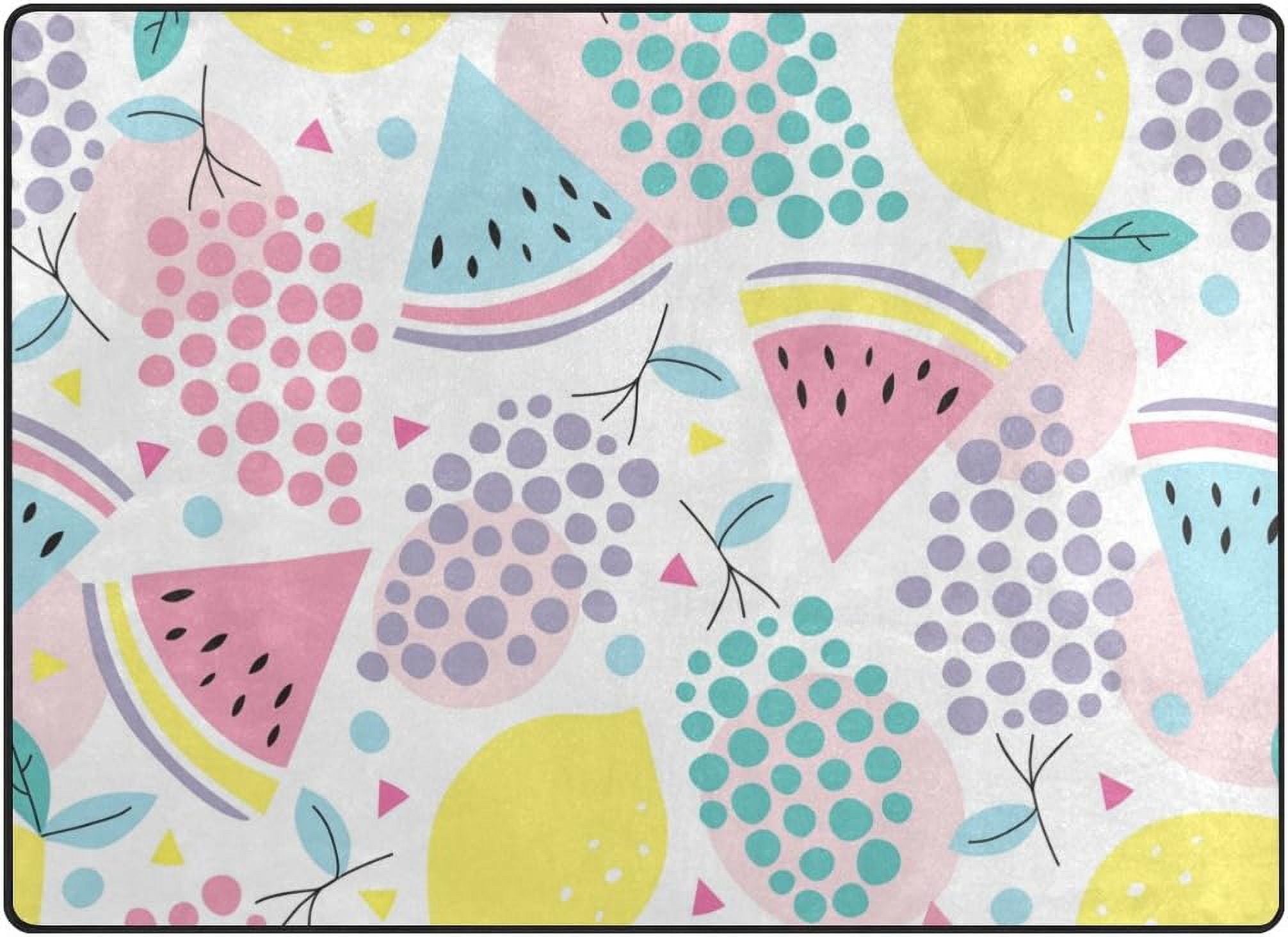 SKYSONIC 80x58 inches Lightweight Soft Area Rug Mat Indoor Floor Rugs ...