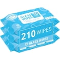 thumbnail image 1 of Air Jungles Glass and Window Cleaner Wipes 70 Count (Pack of 3), Extra Large 8" x 10" in, Streak Free Glass Cleaning Wipes for Car Windshield Headlight Mirror Tile Household Appliance, 1 of 6