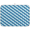 thumbnail image 1 of SKYSONIC Absorbent Dish Drying Mat Blue Plaid Kitchen Counter Mat Protector,Reversible,Extra Large 24 x 18 Inches, 1 of 7