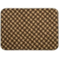 thumbnail image 1 of SKYSONIC Absorbent Dish Drying Mat Brown Houndstooth Kitchen Counter Mat Protector,Reversible,Medium 18 x 16 Inches, 1 of 7