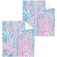 thumbnail image 1 of SKYSONIC Abstract Marble Washcloths, 2 PCS 12 X 12 Inches Cotton Wash Cloths, Highly Absorbent and Soft Face Towels for Bathroom,Gym,Hotel and Spa, 1 of 7